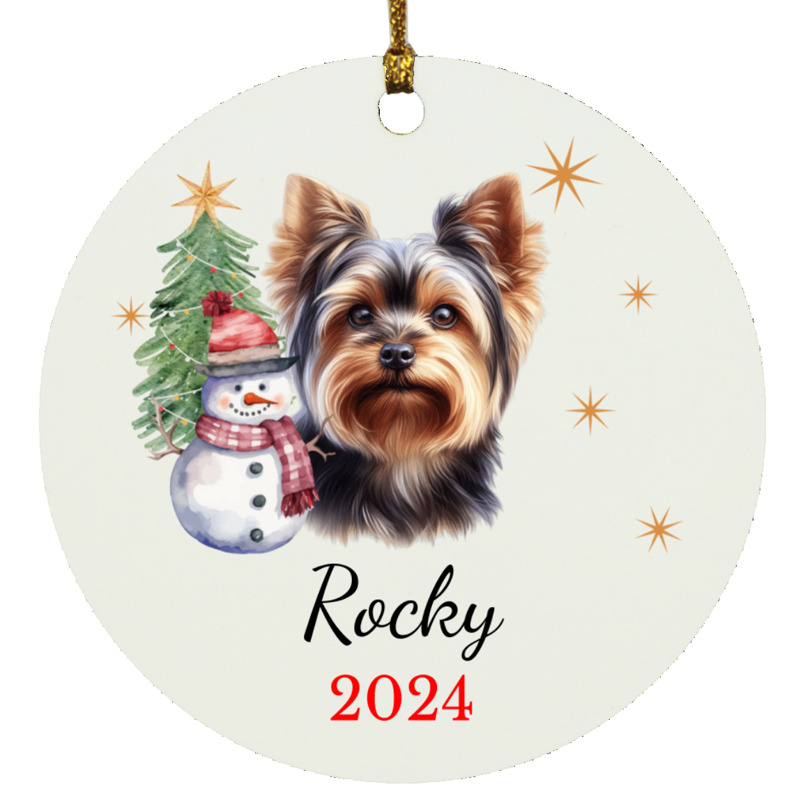 Personalized Dog Photo or Breed Name Ornament – Celebrate Your Furry Friend!