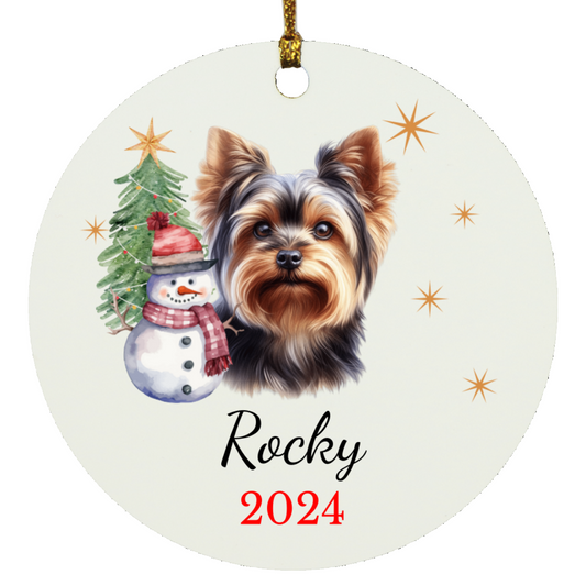 Personalized Dog Photo or Breed Name Ornament – Celebrate Your Furry Friend!