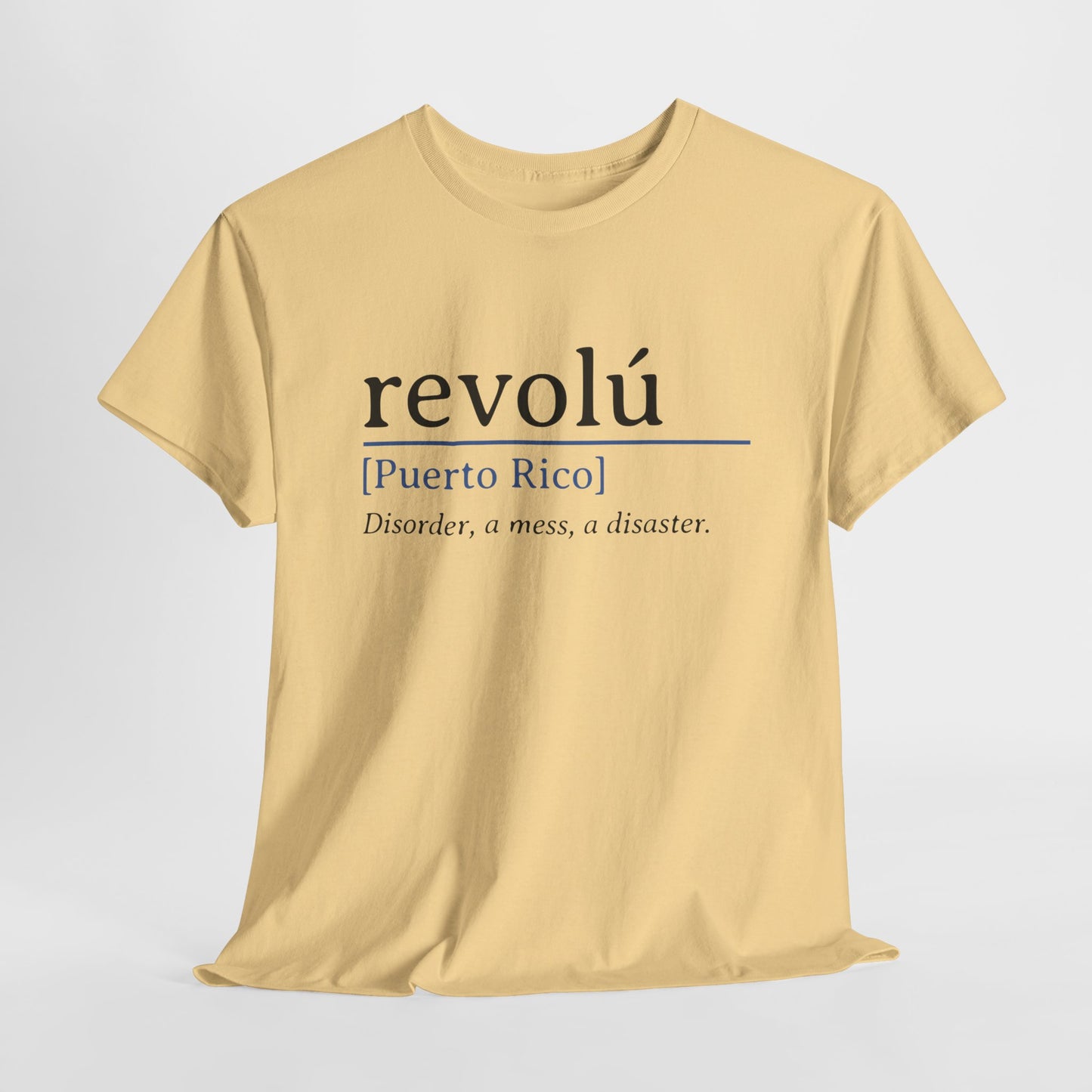 Revolú Definition Shirt Spanish Teacher T-Shirt, Puerto Rico Tee, Spanish Teacher Gifts, Taino Shirt Unisex Heavy Cotton Tee