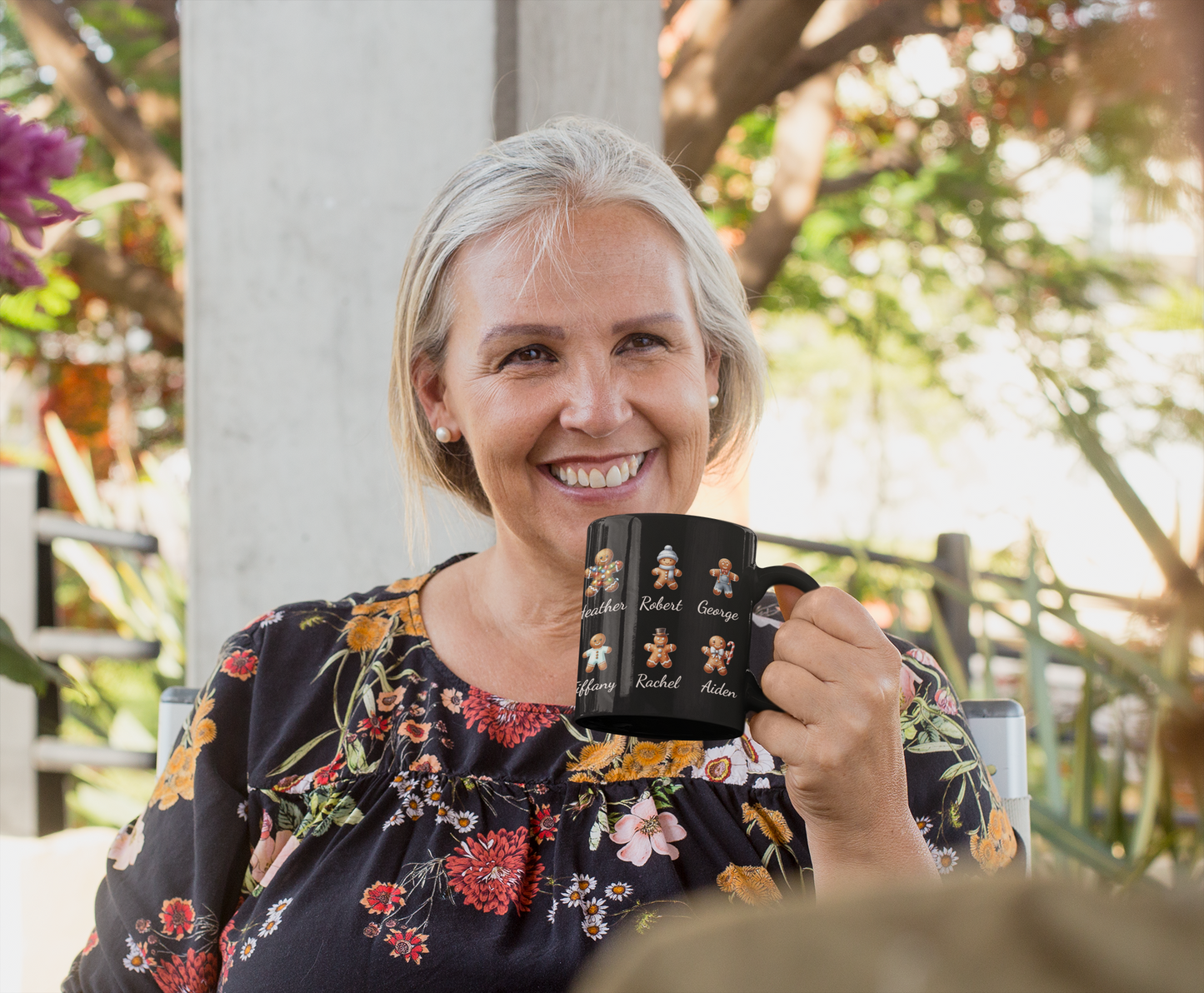 Grandma’s Perfect Batch Personalized Black Mug