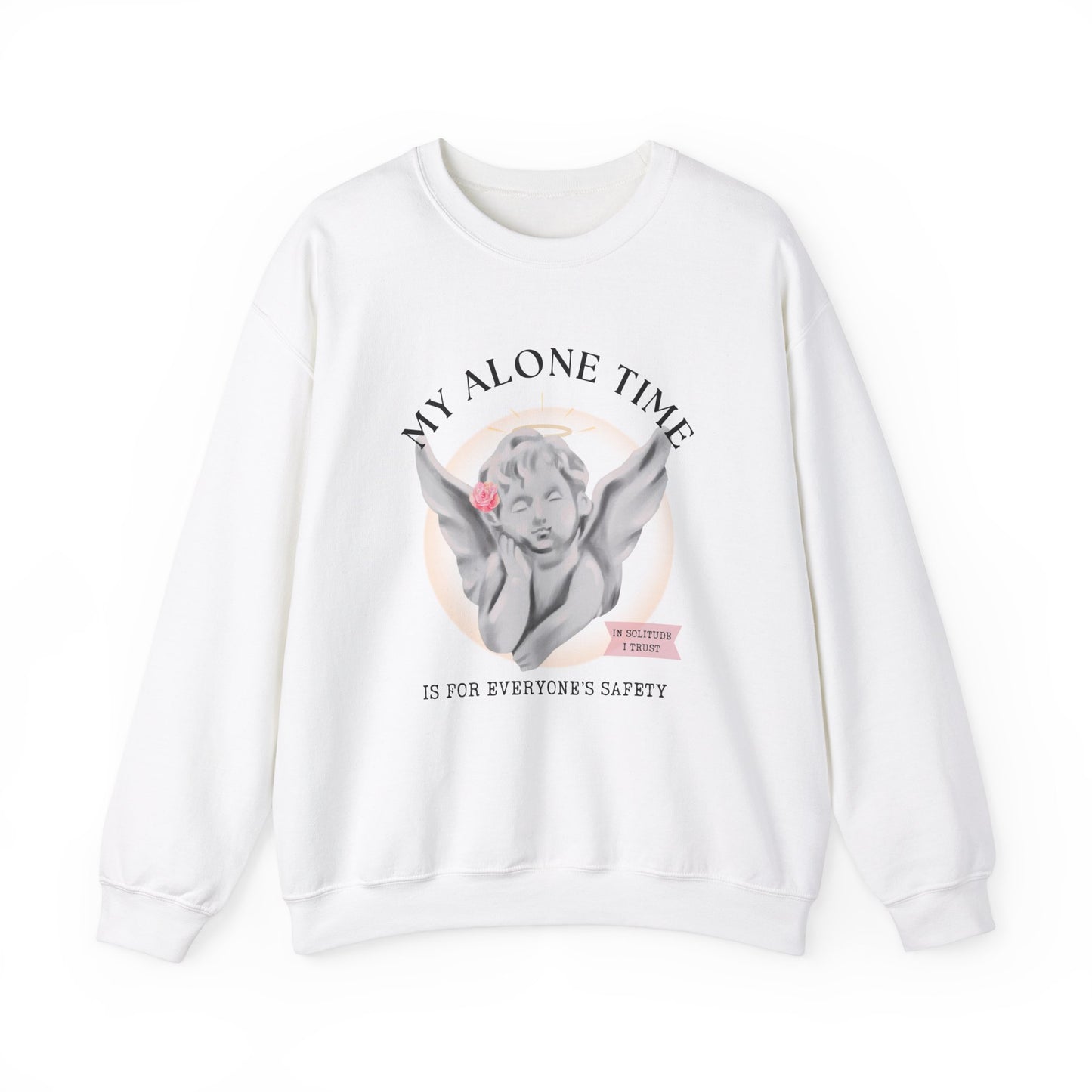 ALONE TIME ANGEL Unisex Heavy Blend™ Crewneck Sweatshirt