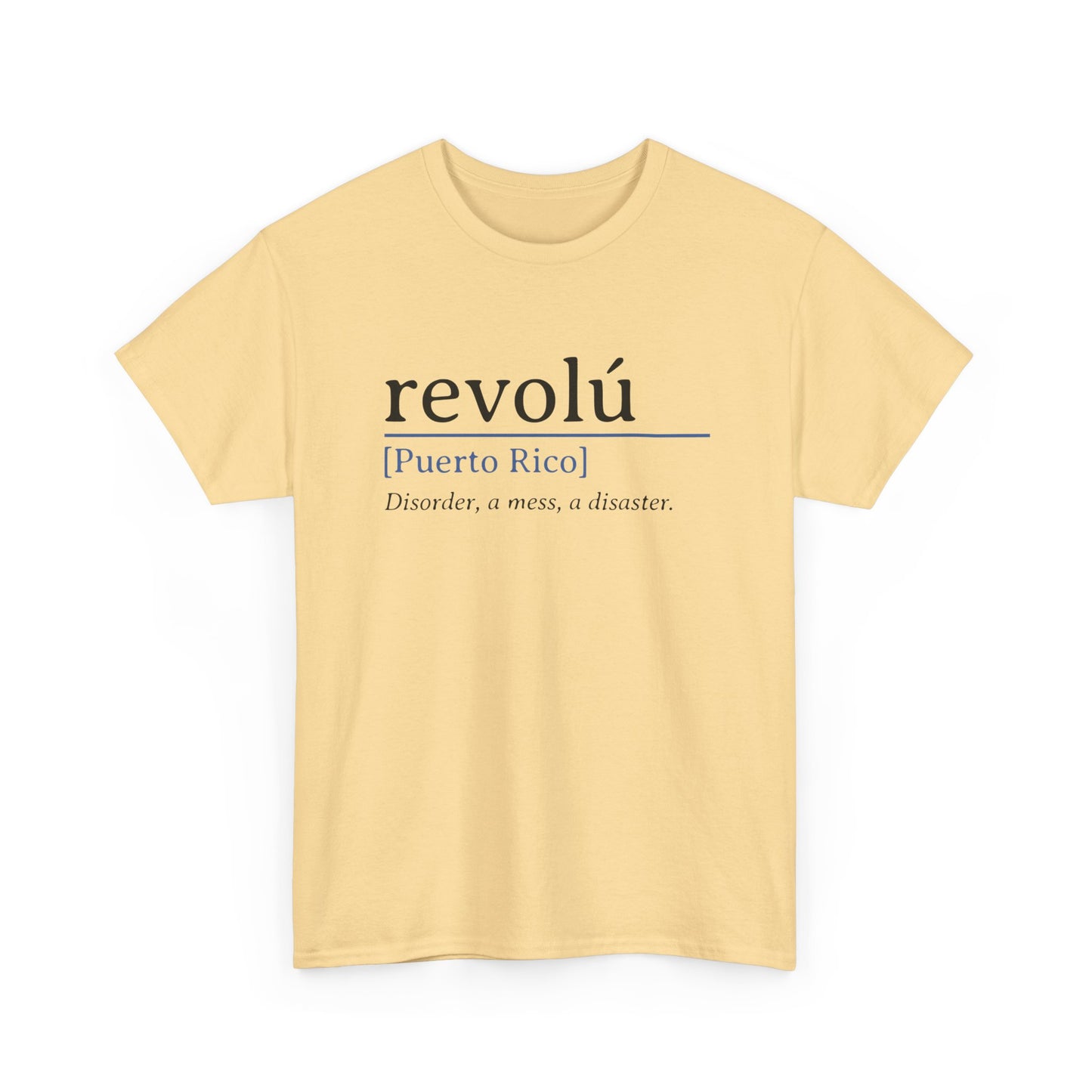 Revolú Definition Shirt Spanish Teacher T-Shirt, Puerto Rico Tee, Spanish Teacher Gifts, Taino Shirt Unisex Heavy Cotton Tee