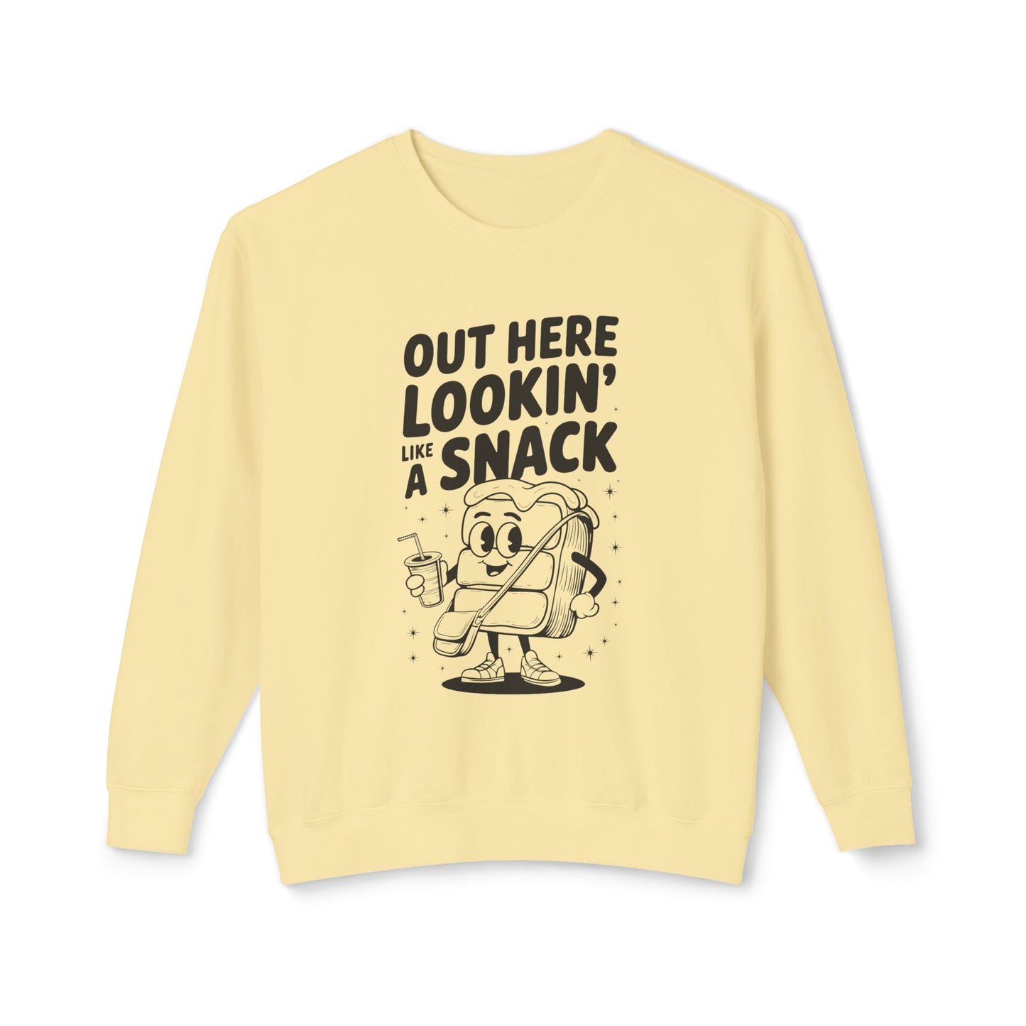 Funny Thanksgiving Crewneck Sweatshirt | Out Here Lookin' Like a Snack