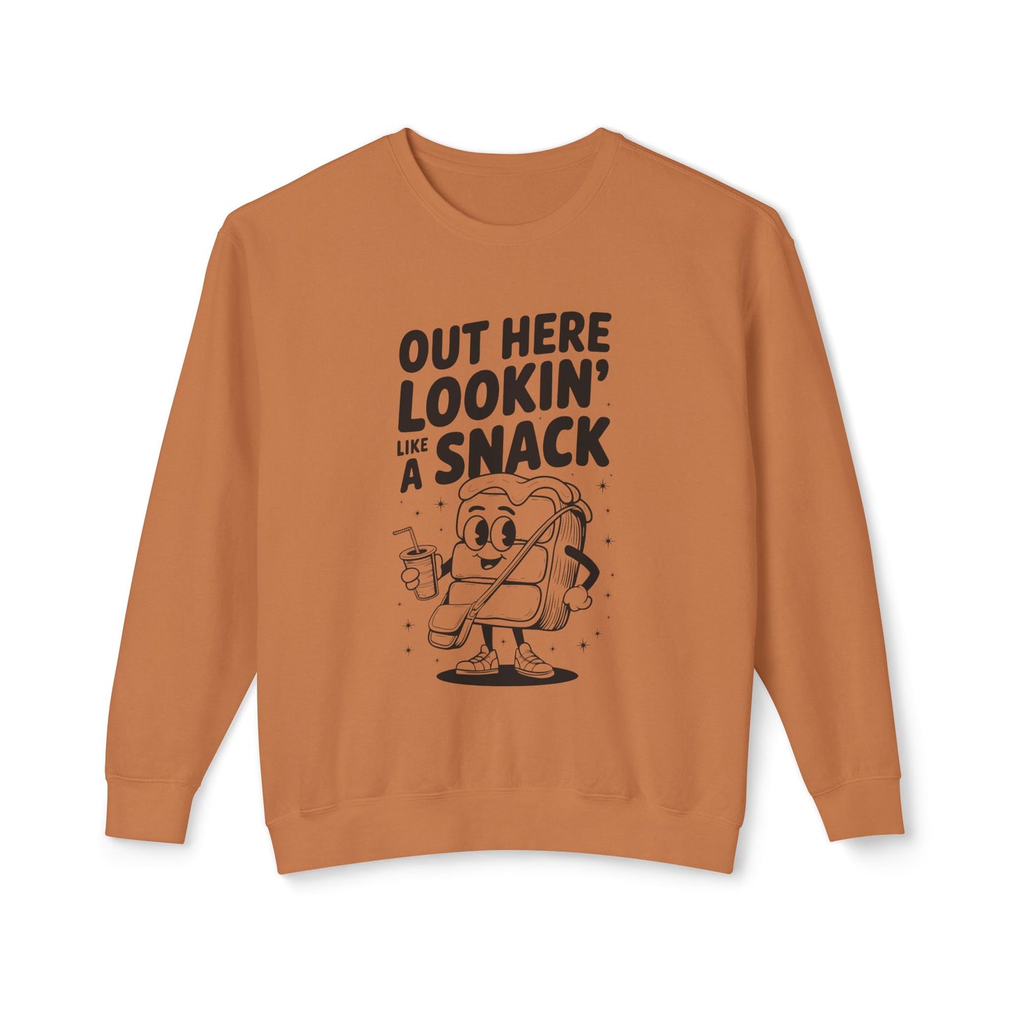 Funny Thanksgiving Crewneck Sweatshirt | Out Here Lookin' Like a Snack