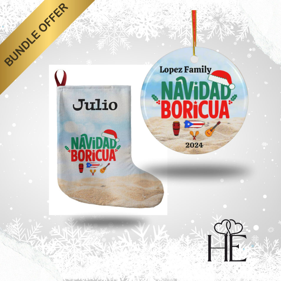 Personalized Puerto Rican Christmas Collection – NAVIDAD BORICUA | Celebrate with Island Spirit!