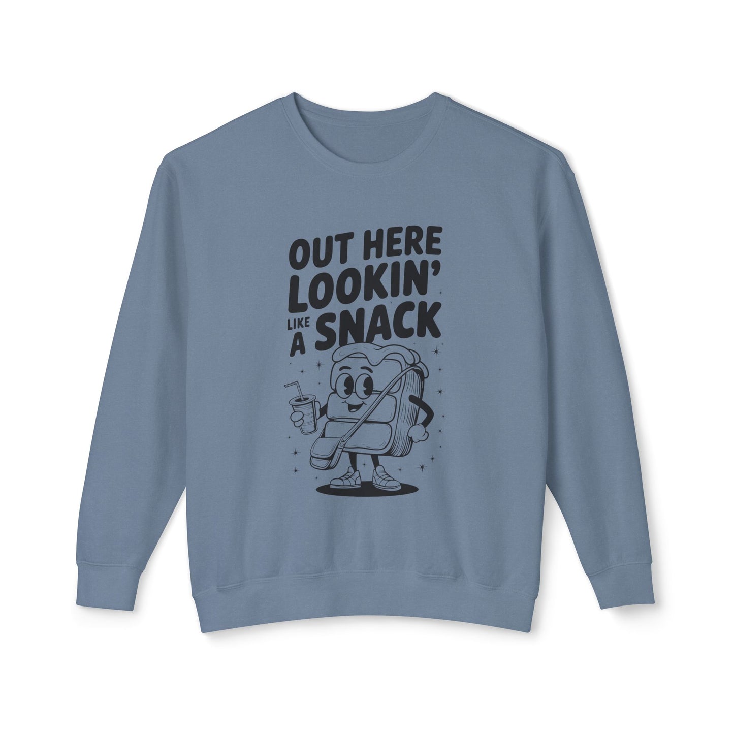 Funny Thanksgiving Crewneck Sweatshirt | Out Here Lookin' Like a Snack