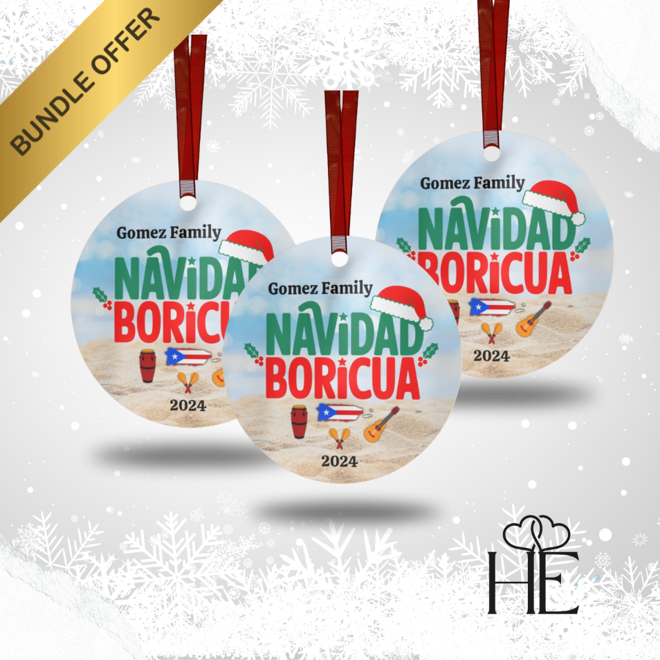 Personalized Puerto Rican Christmas Collection – NAVIDAD BORICUA | Celebrate with Island Spirit!