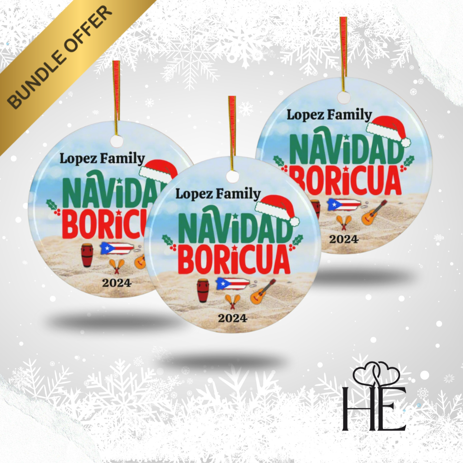 Personalized Puerto Rican Christmas Collection – NAVIDAD BORICUA | Celebrate with Island Spirit!