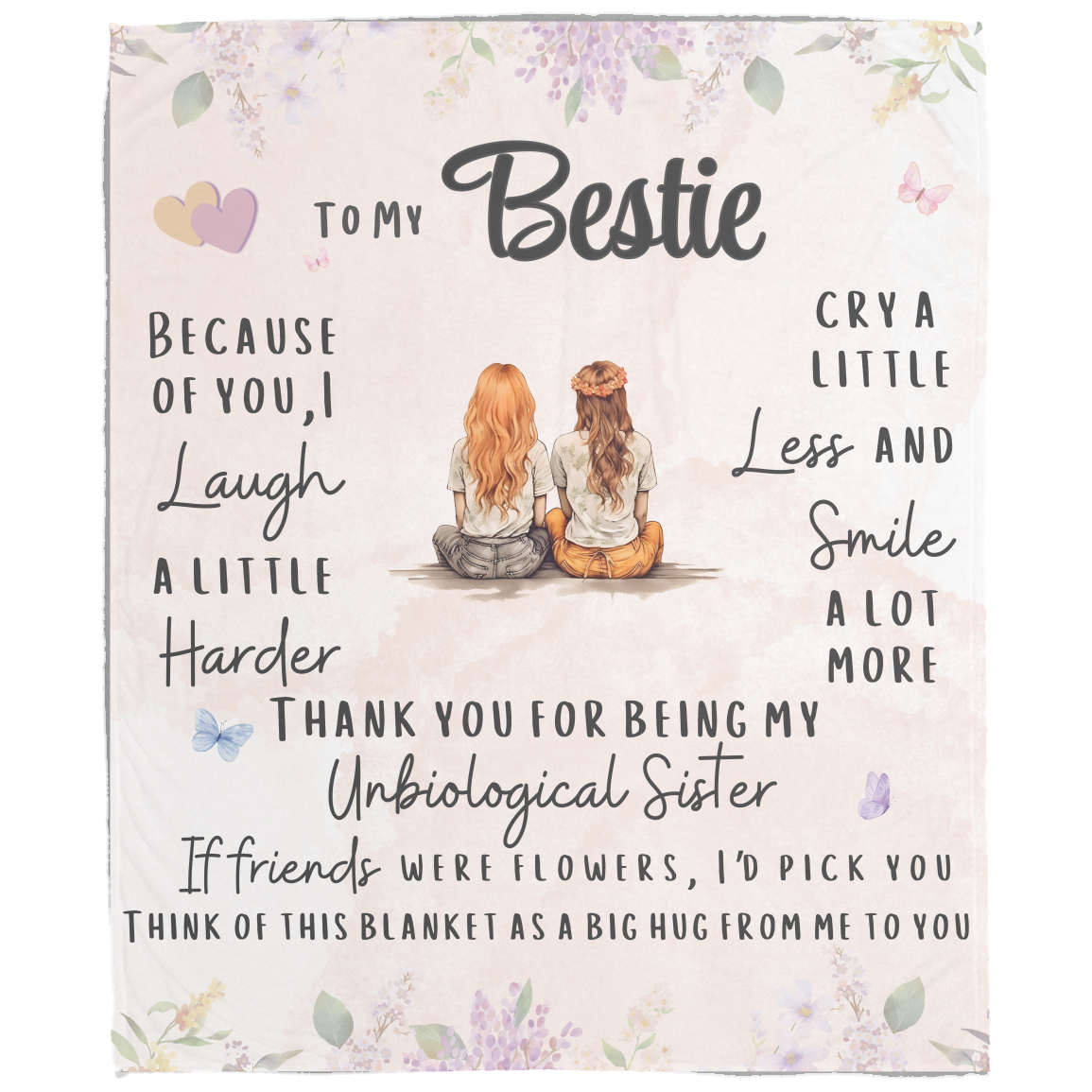 Personalized Best Friend Blanket