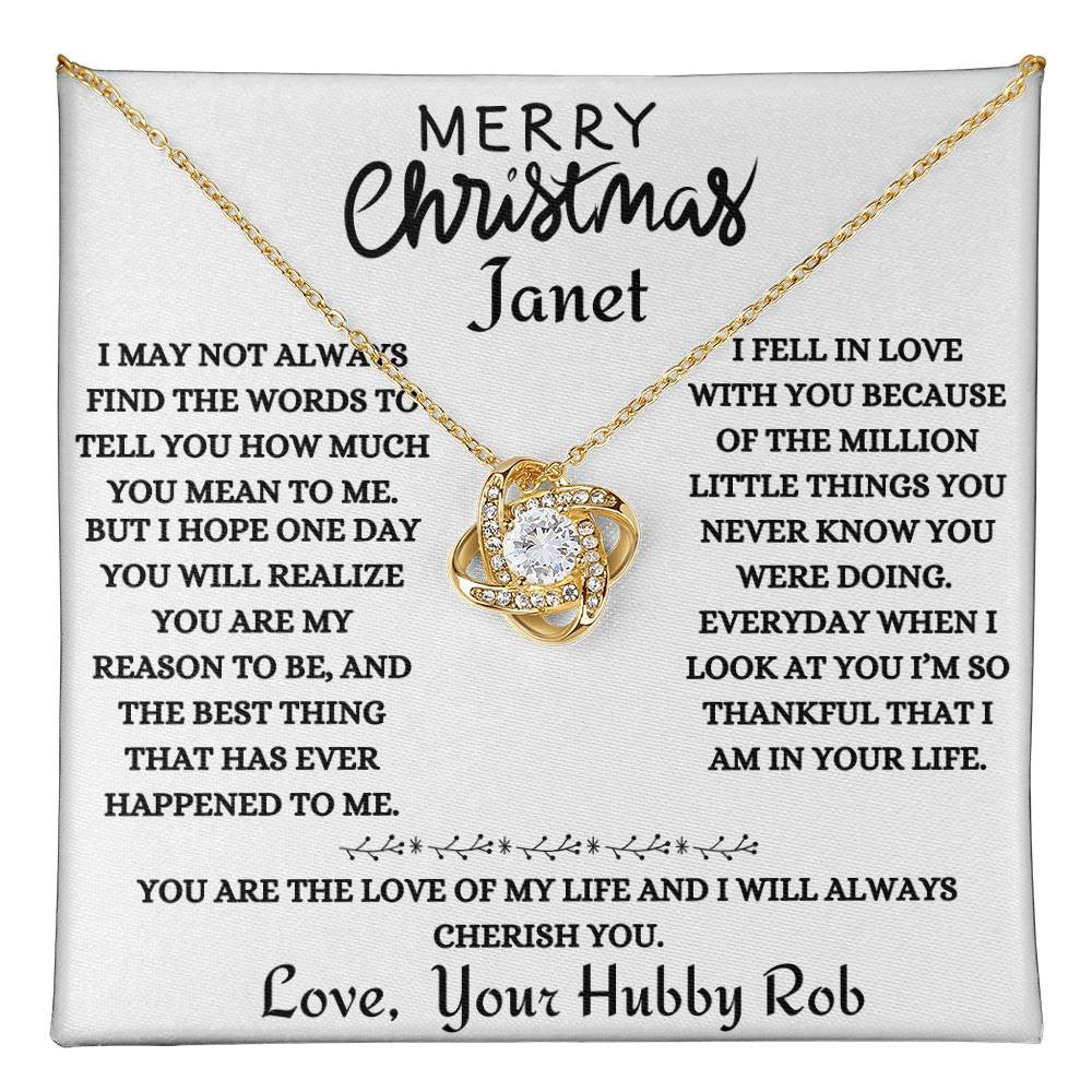 Merry Christmas to my Love | Customize for Anyone | PERSONALIZED Name and Closing |