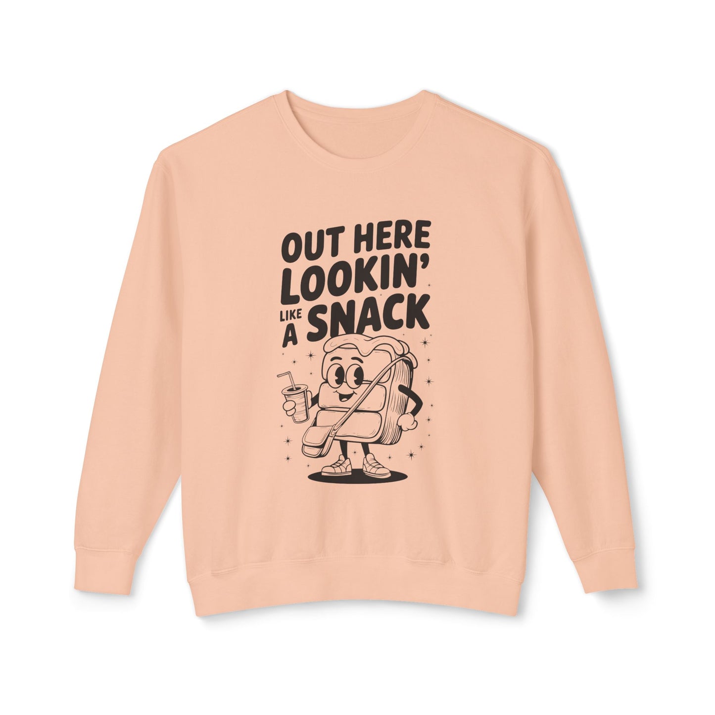 Funny Thanksgiving Crewneck Sweatshirt | Out Here Lookin' Like a Snack