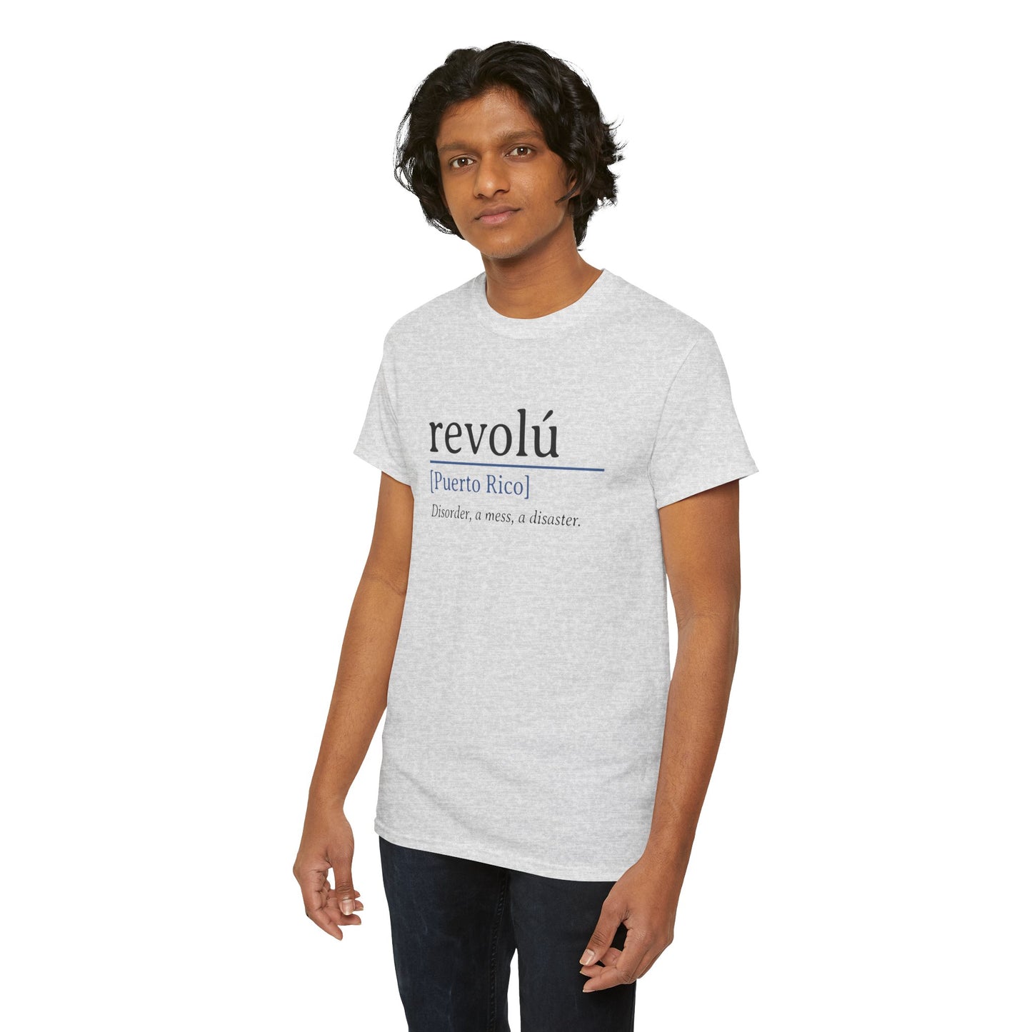 Revolú Definition Shirt Spanish Teacher T-Shirt, Puerto Rico Tee, Spanish Teacher Gifts, Taino Shirt Unisex Heavy Cotton Tee