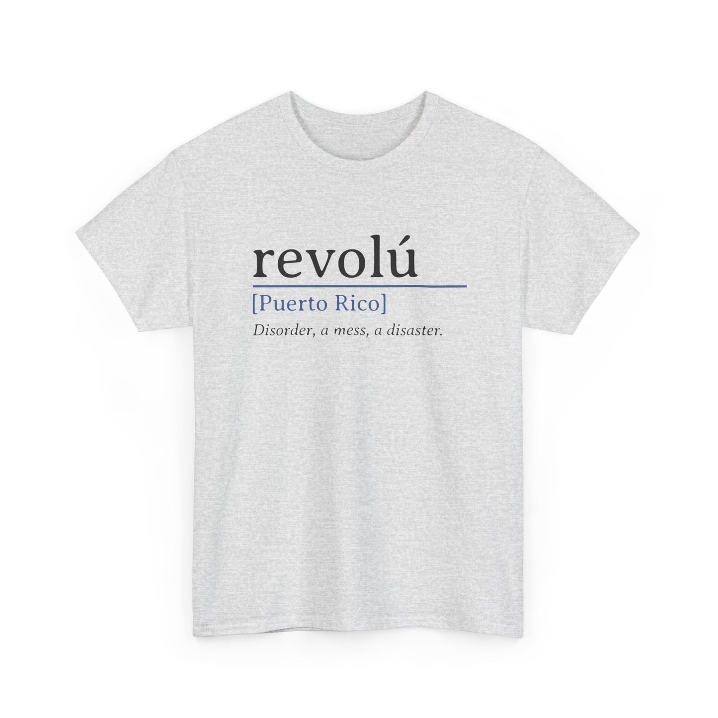 Revolú Definition Shirt Spanish Teacher T-Shirt, Puerto Rico Tee, Spanish Teacher Gifts, Taino Shirt Unisex Heavy Cotton Tee