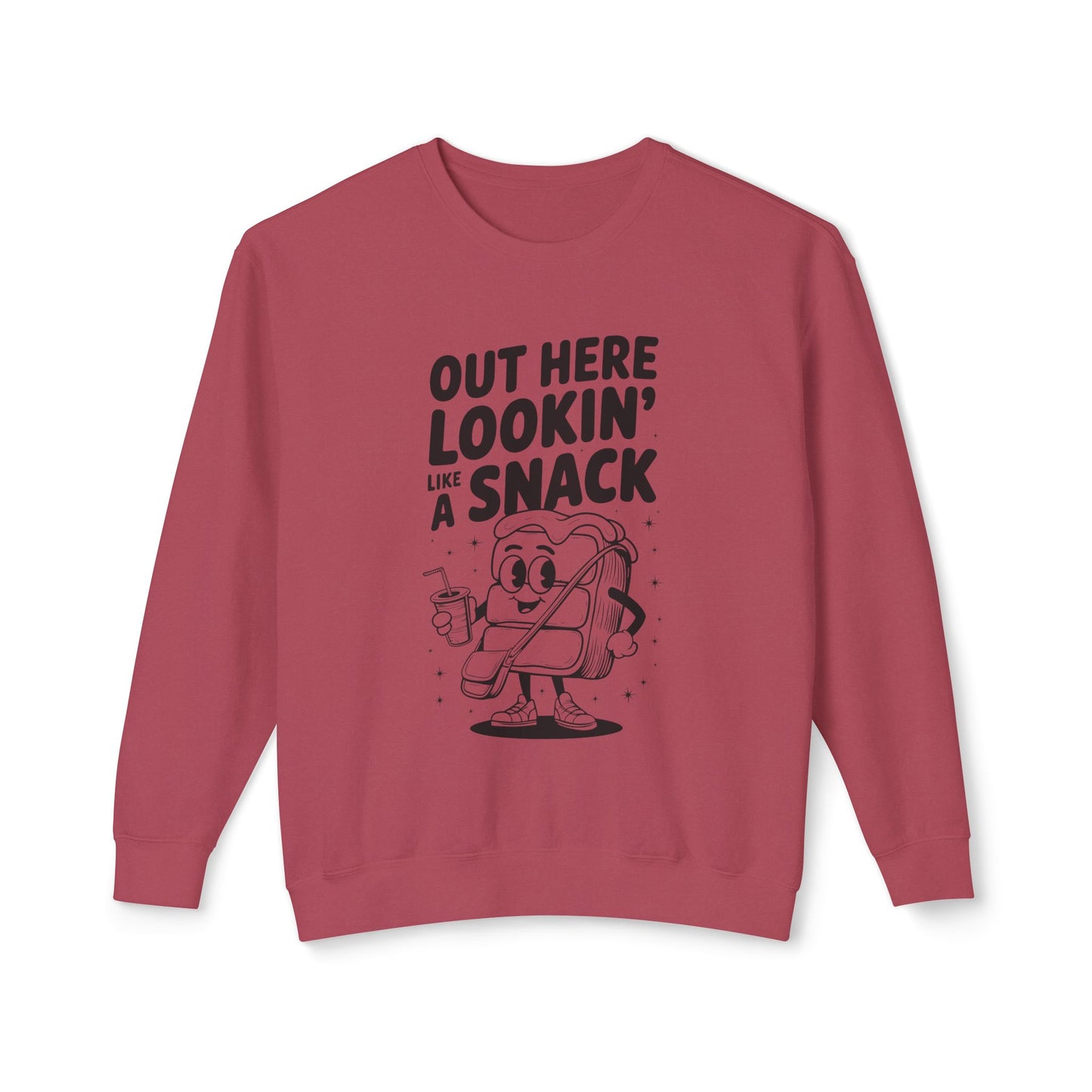 Funny Thanksgiving Crewneck Sweatshirt | Out Here Lookin' Like a Snack