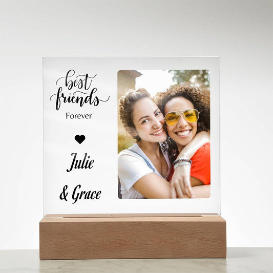 Best Friends Forever | Personalized Square LED Night Light