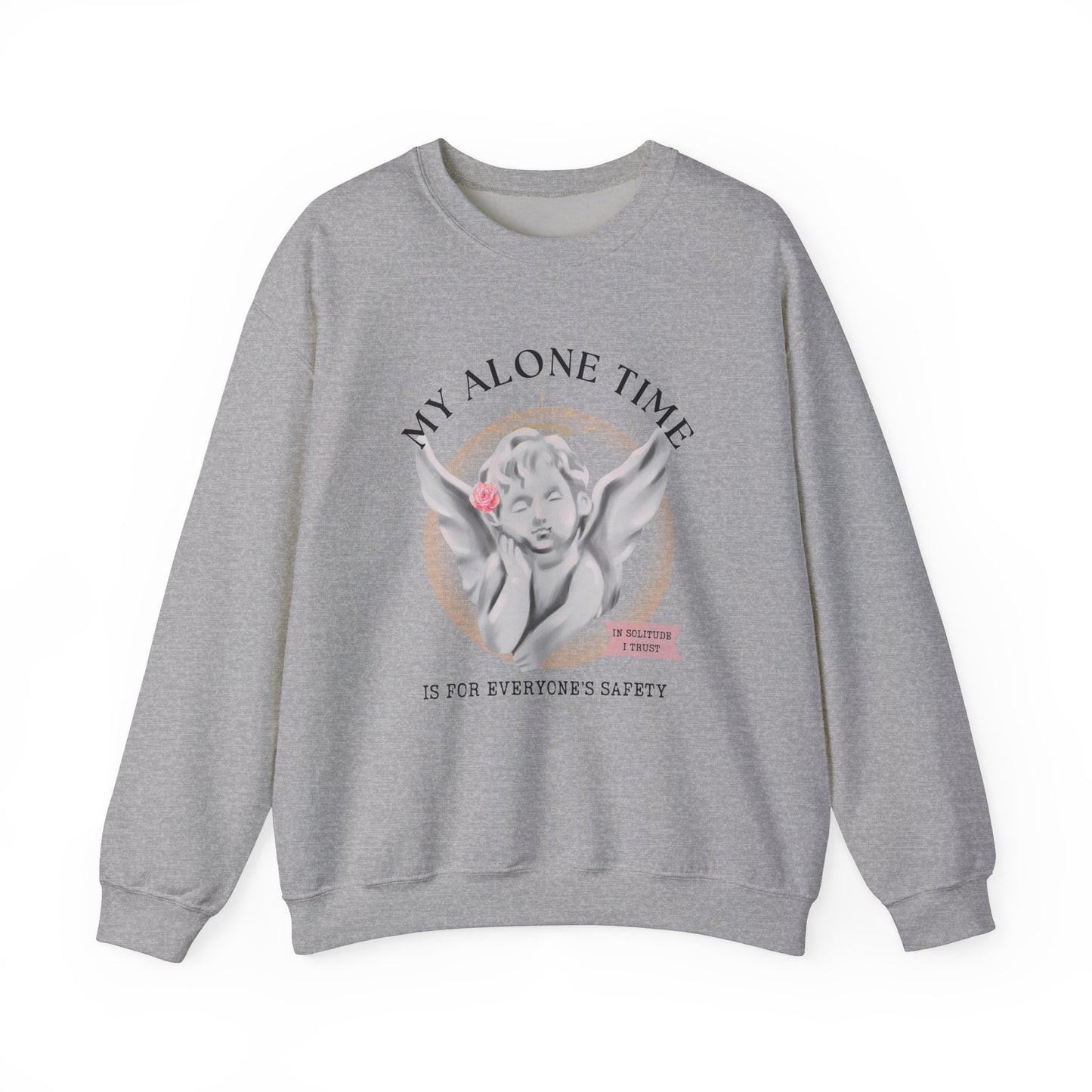 ALONE TIME ANGEL Unisex Heavy Blend™ Crewneck Sweatshirt