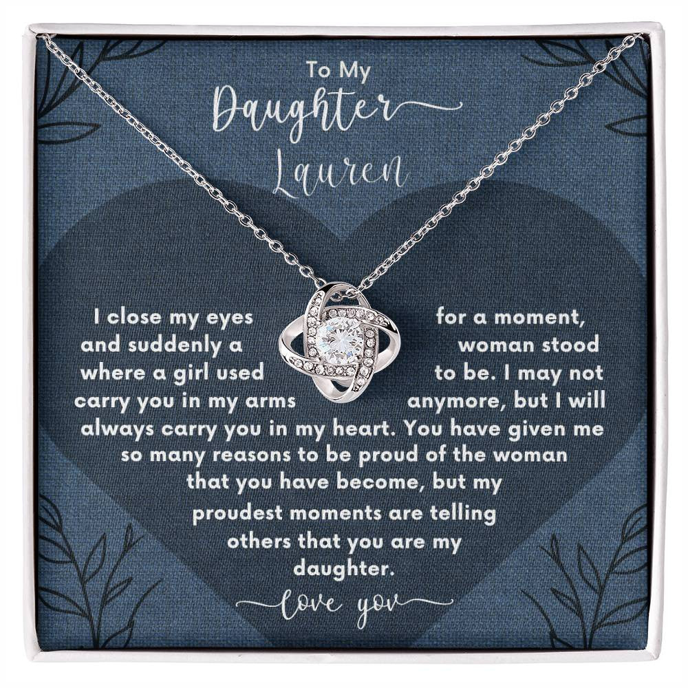 FREE PERSONALIZATION💖 Daughter | Gift for Christmas, Anniversary, or Birthday 💖Alluring Beauty Necklace