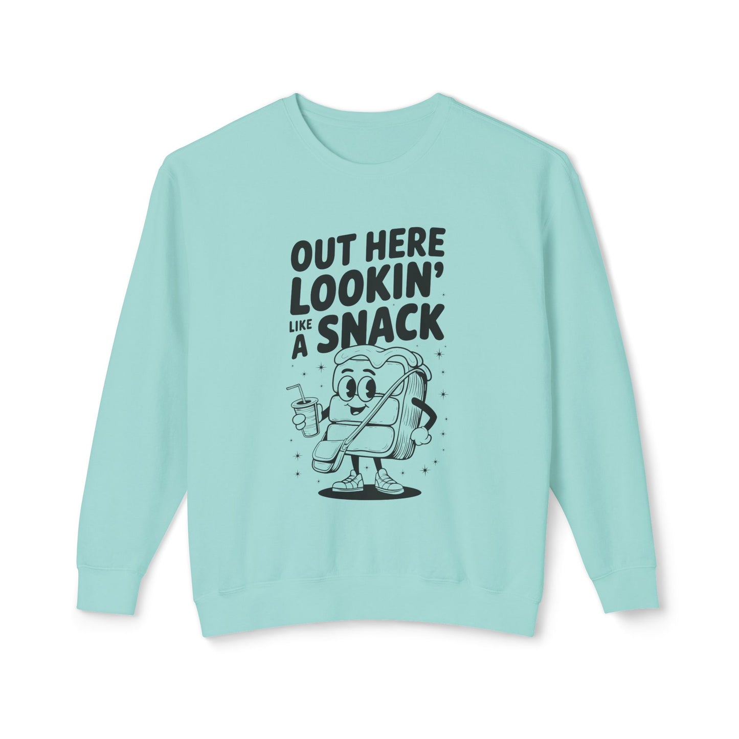 Funny Thanksgiving Crewneck Sweatshirt | Out Here Lookin' Like a Snack