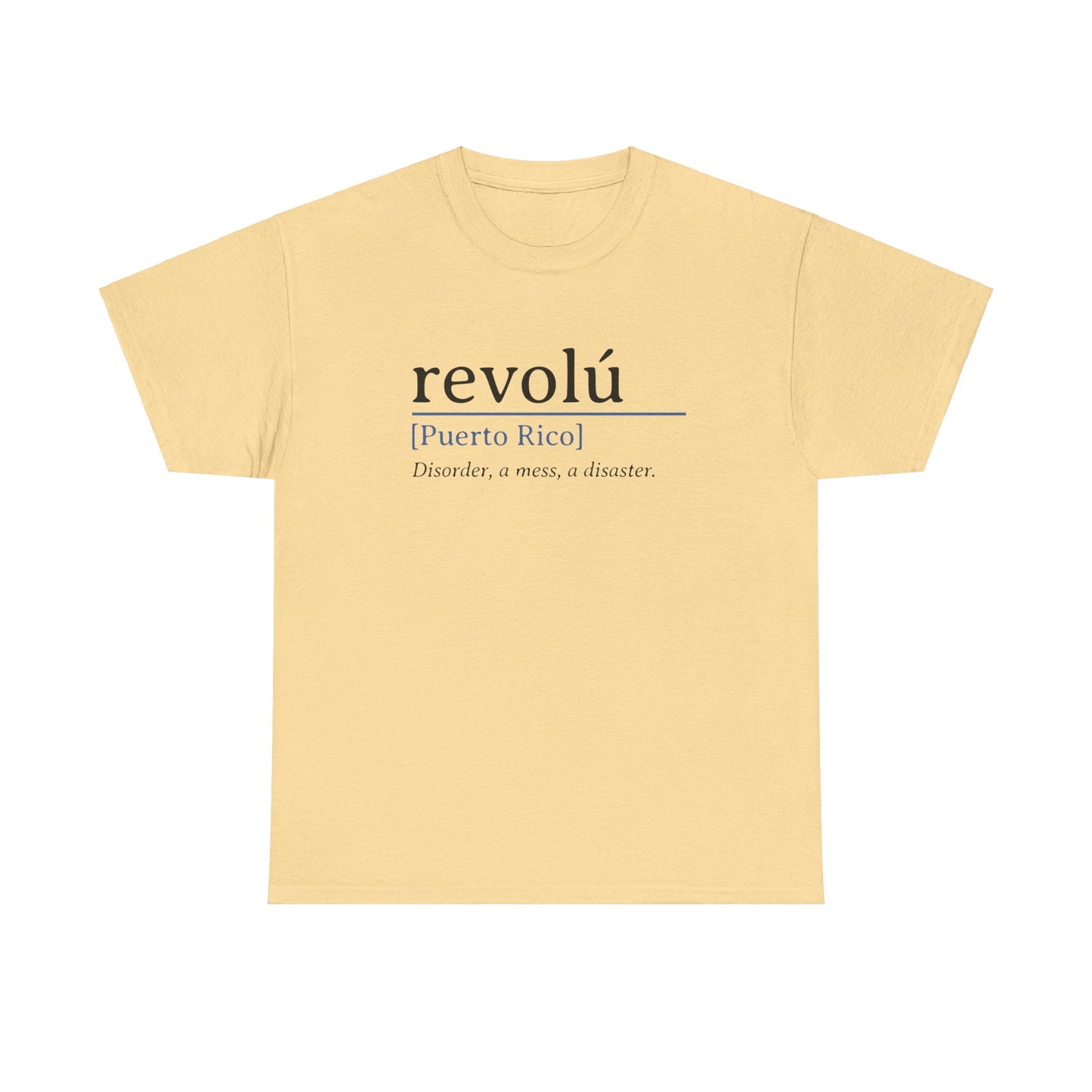 Revolú Definition Shirt Spanish Teacher T-Shirt, Puerto Rico Tee, Spanish Teacher Gifts, Taino Shirt Unisex Heavy Cotton Tee