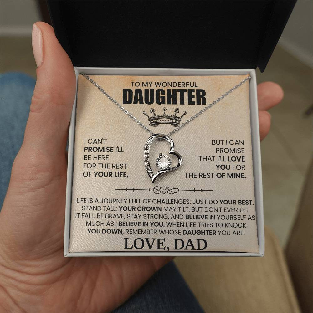 Personalized Message for Daughter | Forever Love Necklace