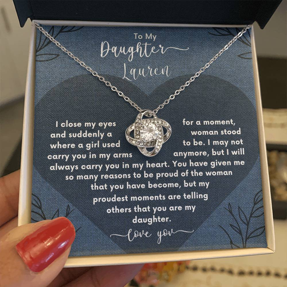 FREE PERSONALIZATION💖 Daughter | Gift for Christmas, Anniversary, or Birthday 💖Alluring Beauty Necklace