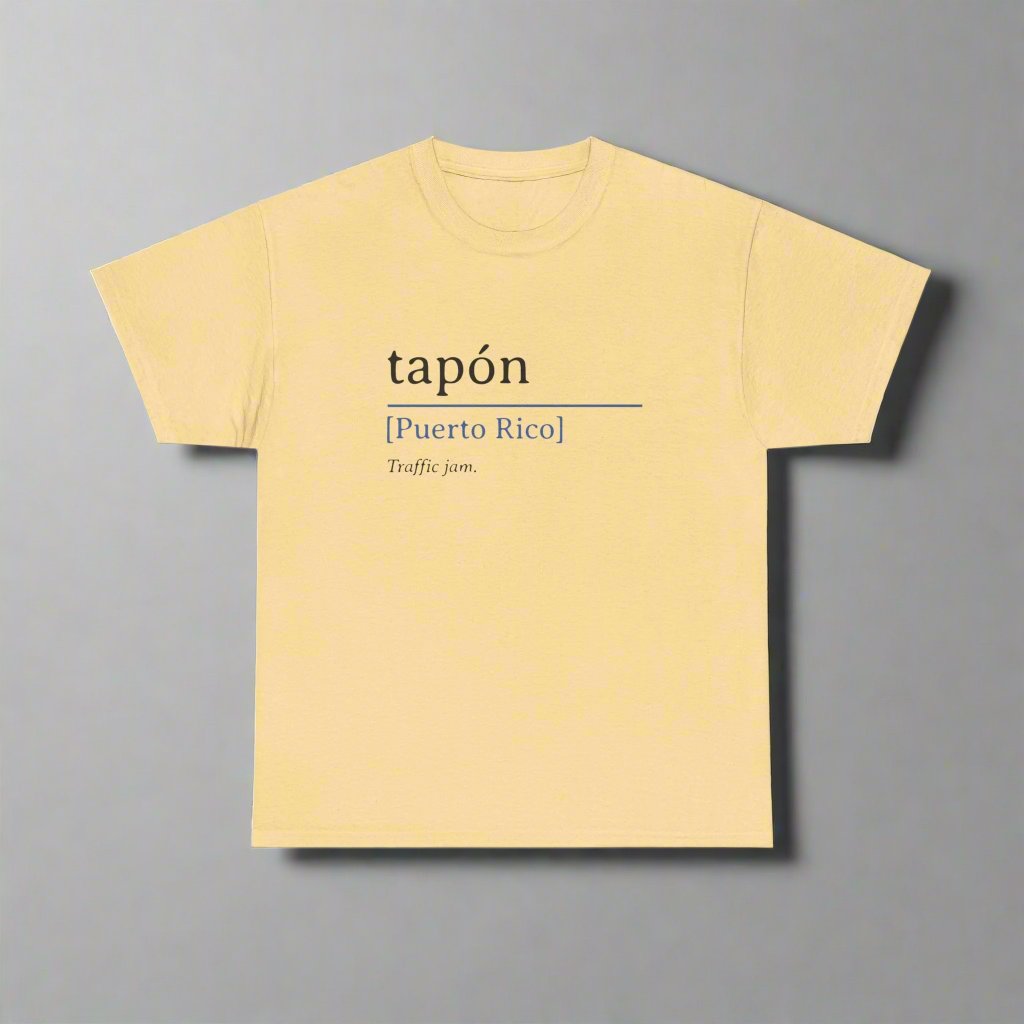 Tapón Definition Shirt | Puerto Rican Saying Tee | Unisex Heavy Cotton Tee