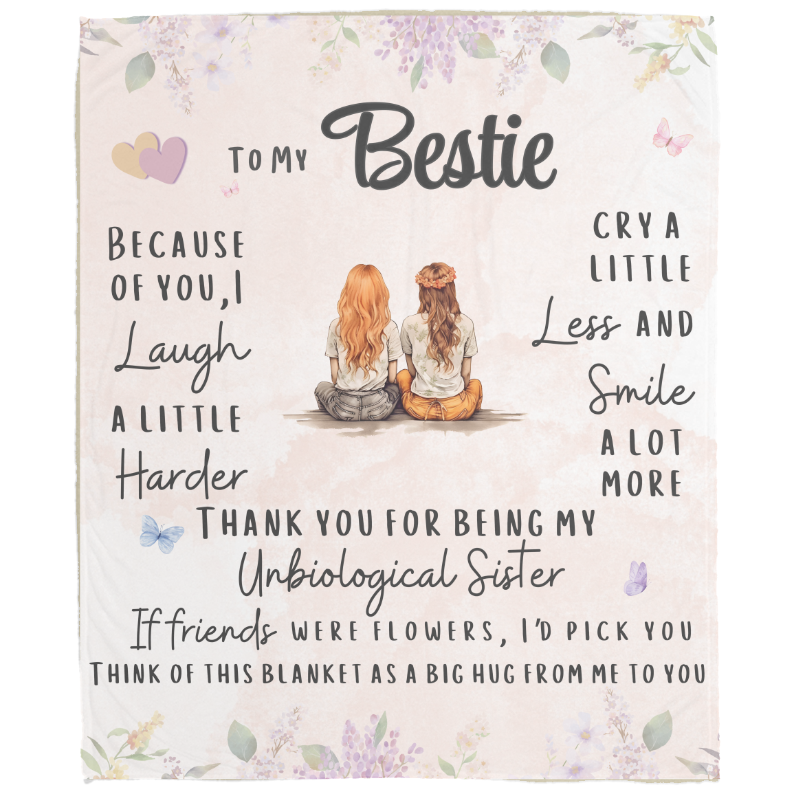 Personalized Best Friend Blanket