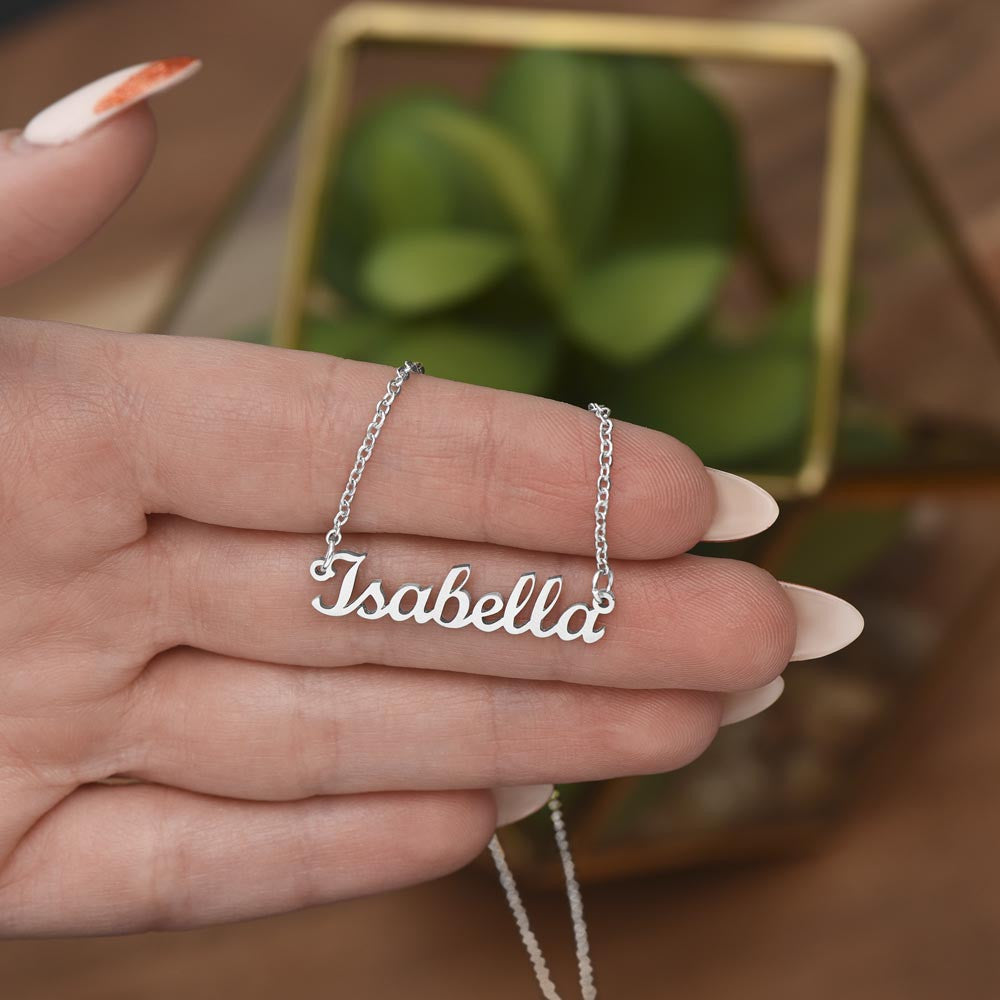 Roots of Love, Wings of Strength | Personalized Name Necklace with Personalized Message Card | Not Sold in Stores