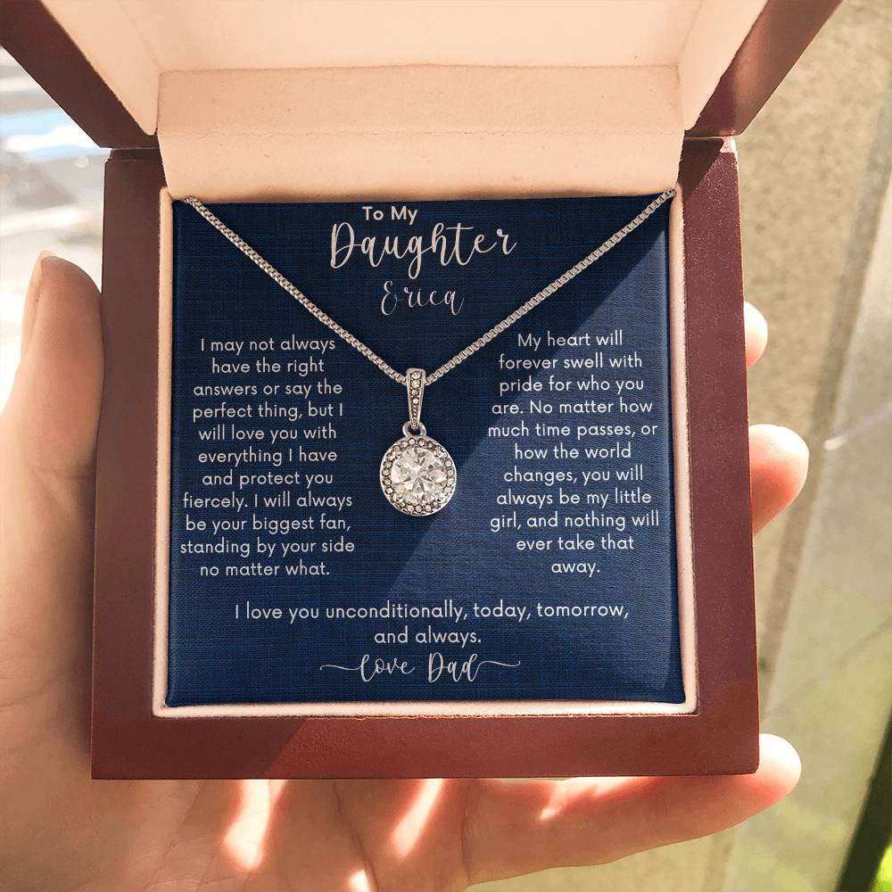 FREE PERSONALIZATION💖 Eternal Hope Necklace | Timeless Elegance, Dazzling Brilliance 💖For Daughter From Dad