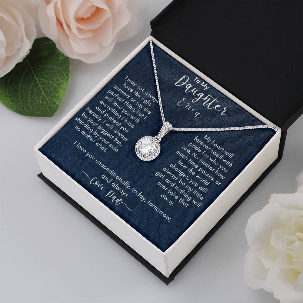 FREE PERSONALIZATION💖 Eternal Hope Necklace | Timeless Elegance, Dazzling Brilliance 💖For Daughter From Dad