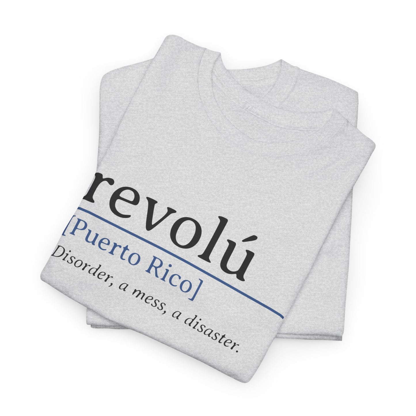 Revolú Definition Shirt Spanish Teacher T-Shirt, Puerto Rico Tee, Spanish Teacher Gifts, Taino Shirt Unisex Heavy Cotton Tee