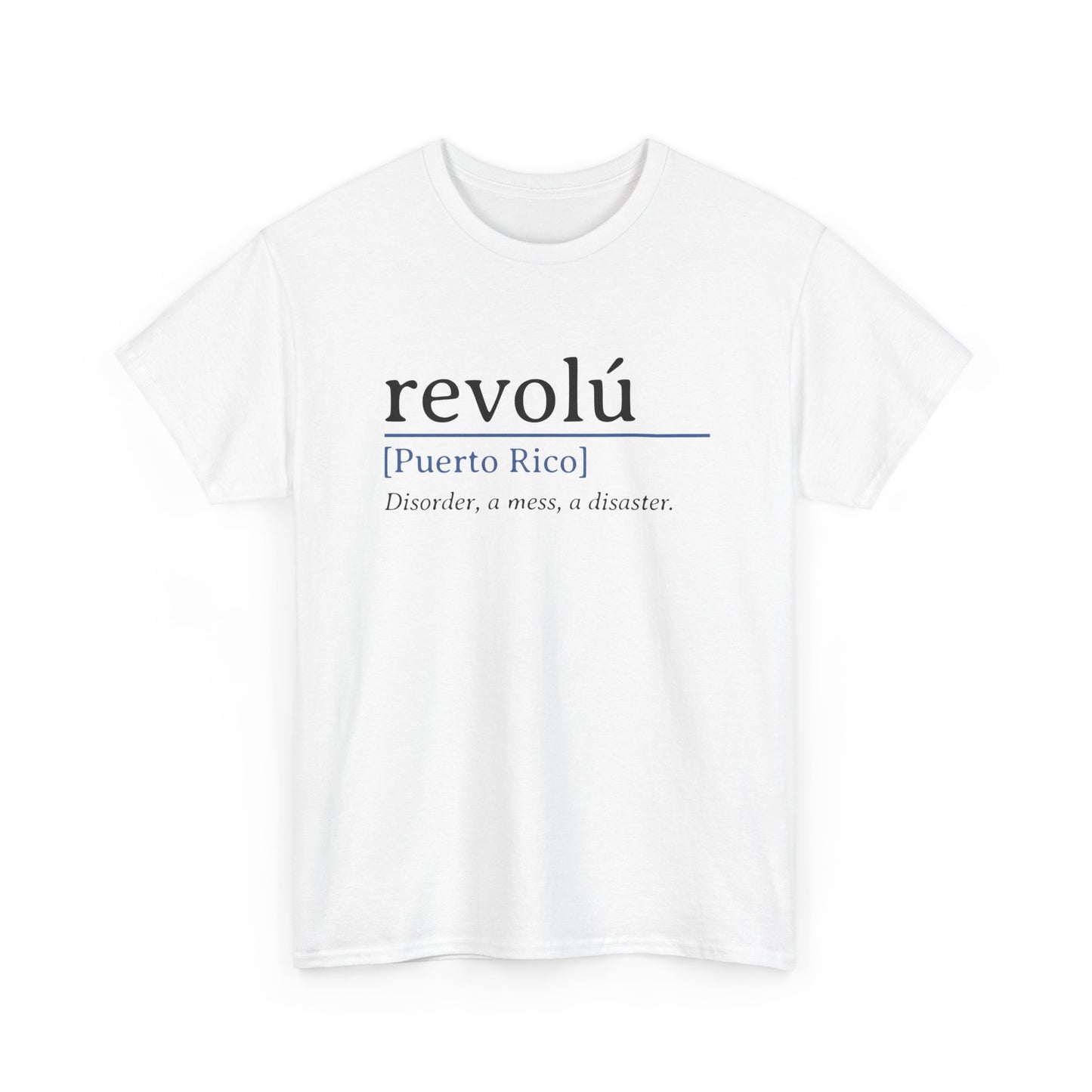 Revolú Definition Shirt Spanish Teacher T-Shirt, Puerto Rico Tee, Spanish Teacher Gifts, Taino Shirt Unisex Heavy Cotton Tee