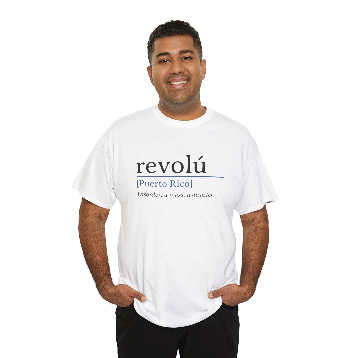 Revolú Definition Shirt Spanish Teacher T-Shirt, Puerto Rico Tee, Spanish Teacher Gifts, Taino Shirt Unisex Heavy Cotton Tee