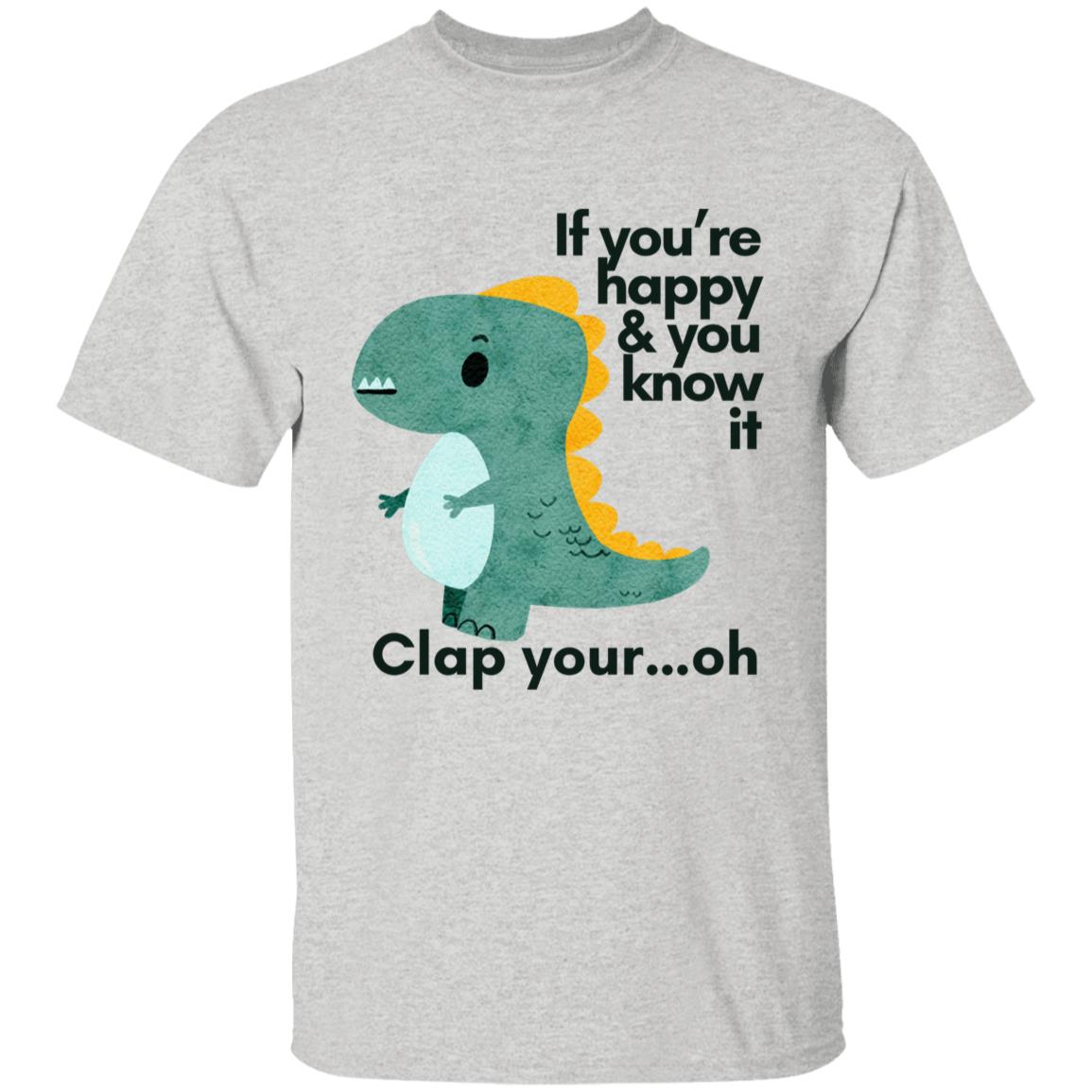 Funny T-Rex Clap Your Hands T-shirt