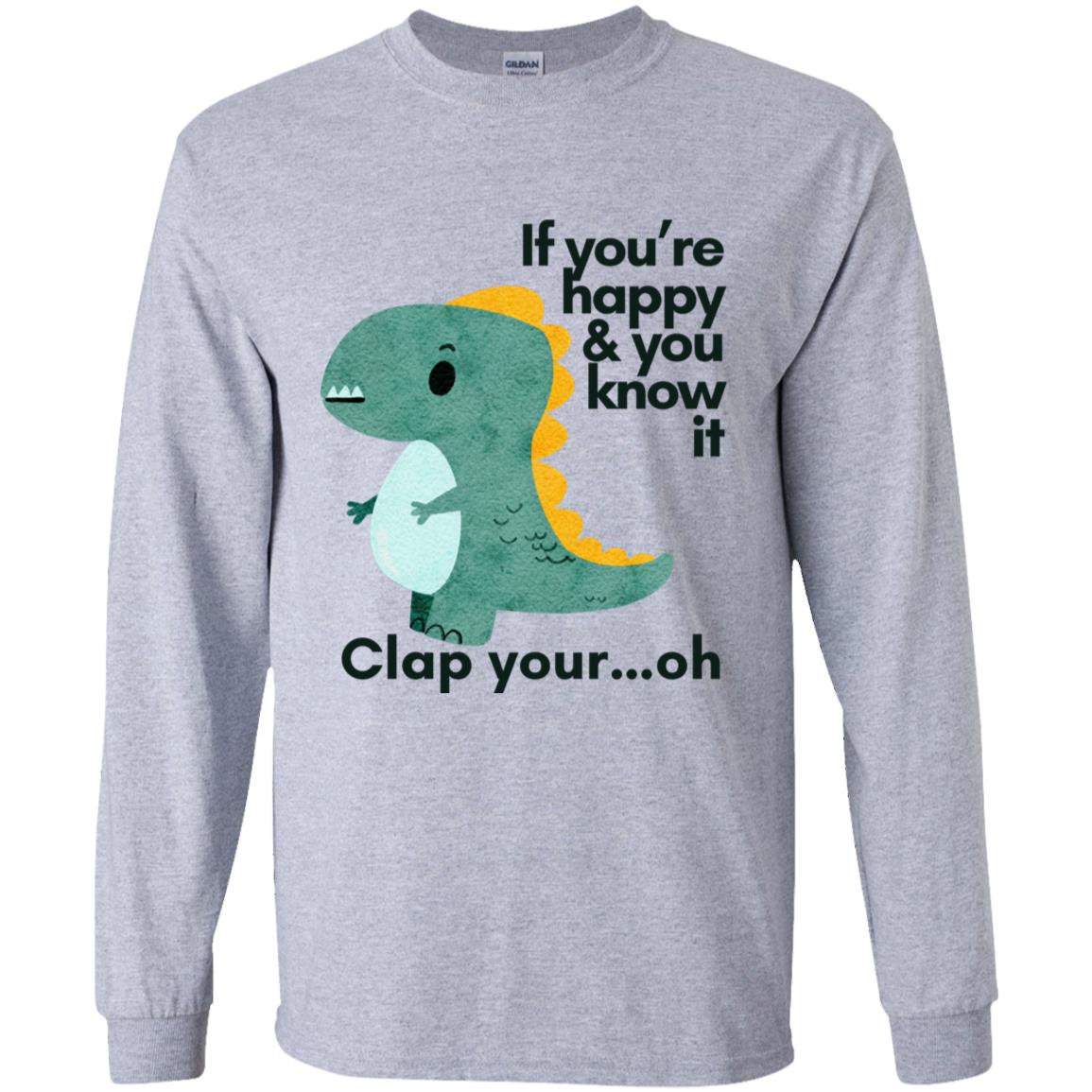 Funny T-Rex Clap Your Hands T-shirt