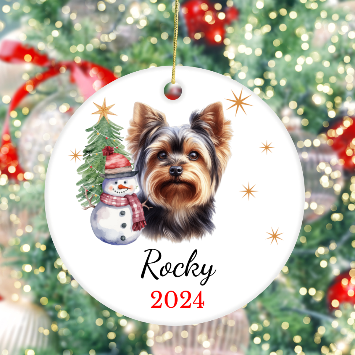 Personalized Dog Photo or Breed Name Ornament – Celebrate Your Furry Friend!