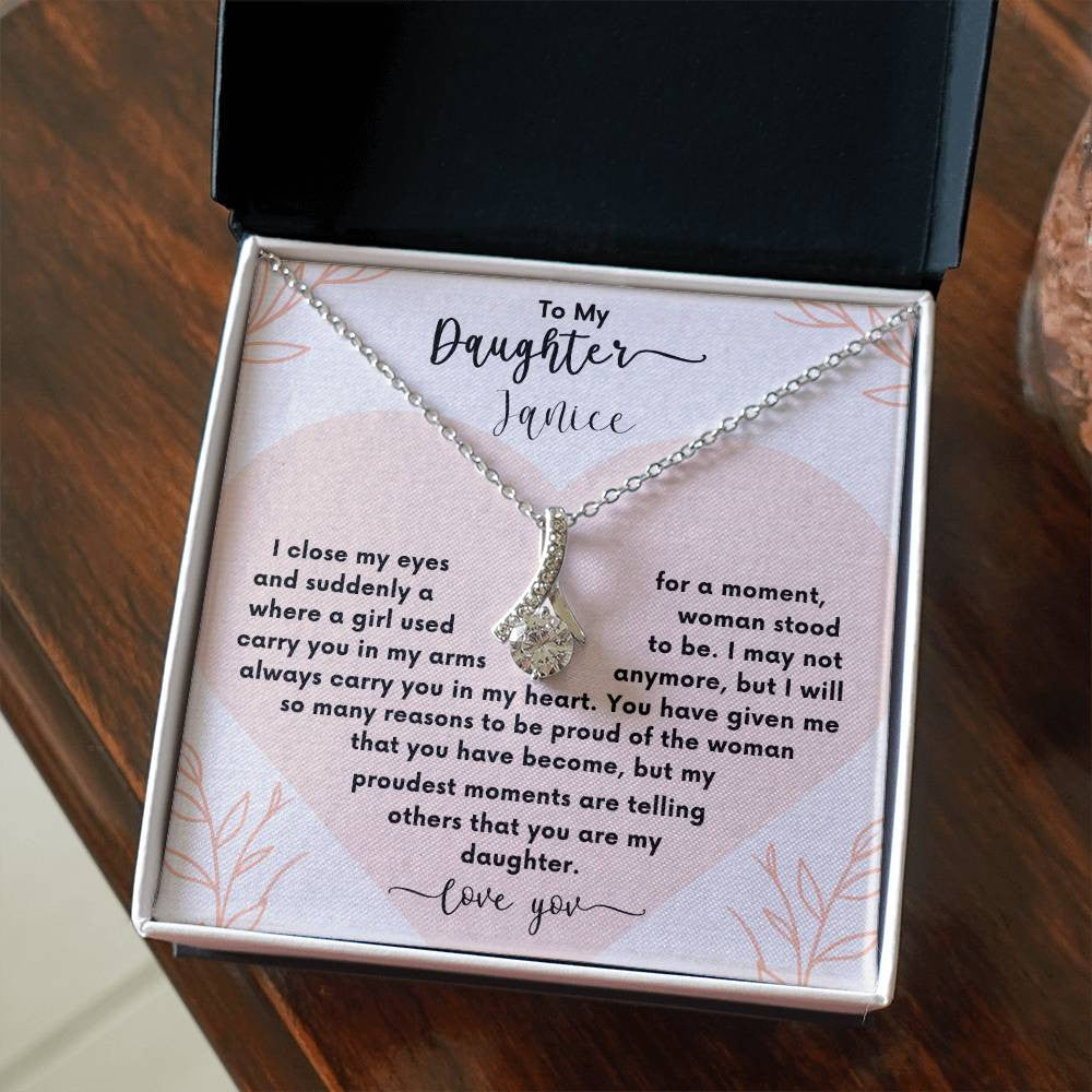 FREE PERSONALIZATION💖 Daughter | Gift for Christmas, Anniversary, or Birthday 💖Alluring Beauty Necklace