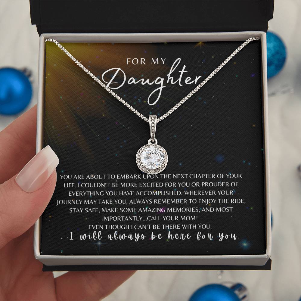 For My Daughter From Mom | Encouragement | Words of Wisdom | Next Journey | New School College | Best Selling Necklace