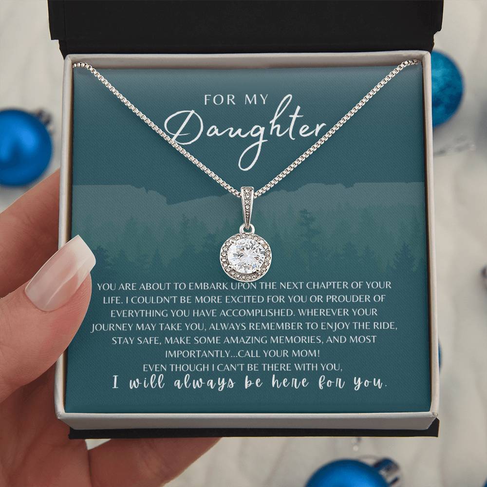 For My Daughter From Mom | Encouragement | Words of Wisdom | Next Journey | New School College | Best Selling Necklace