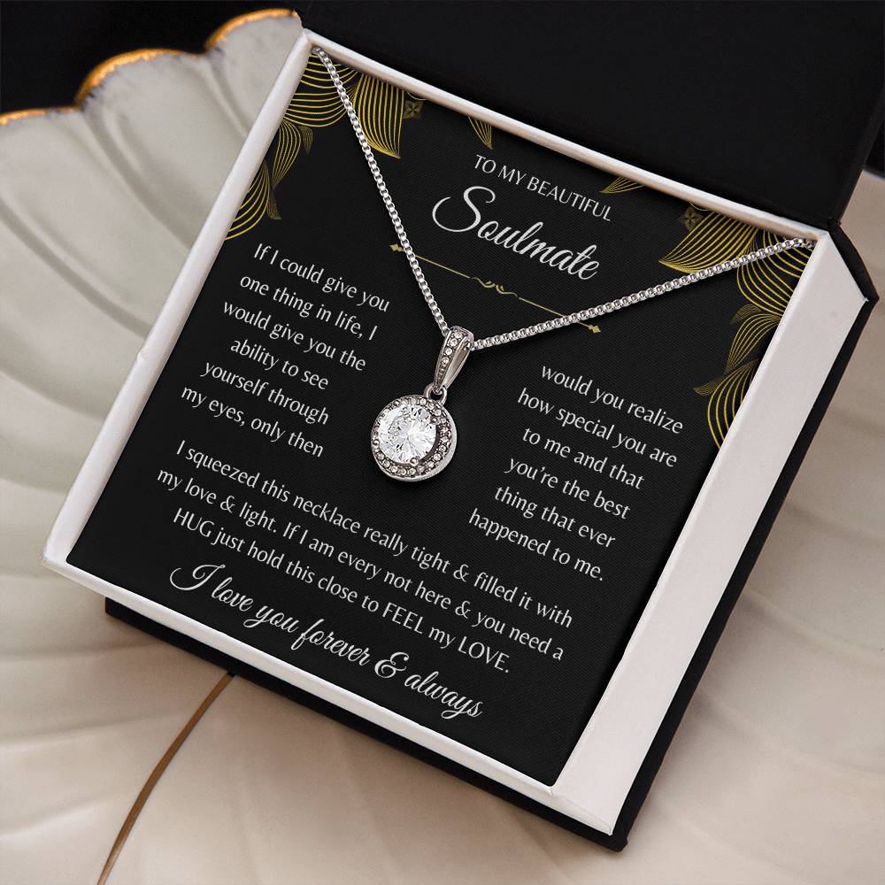 To My Beautiful Soulmate | My Love Necklace Love Knot Gift for you Love