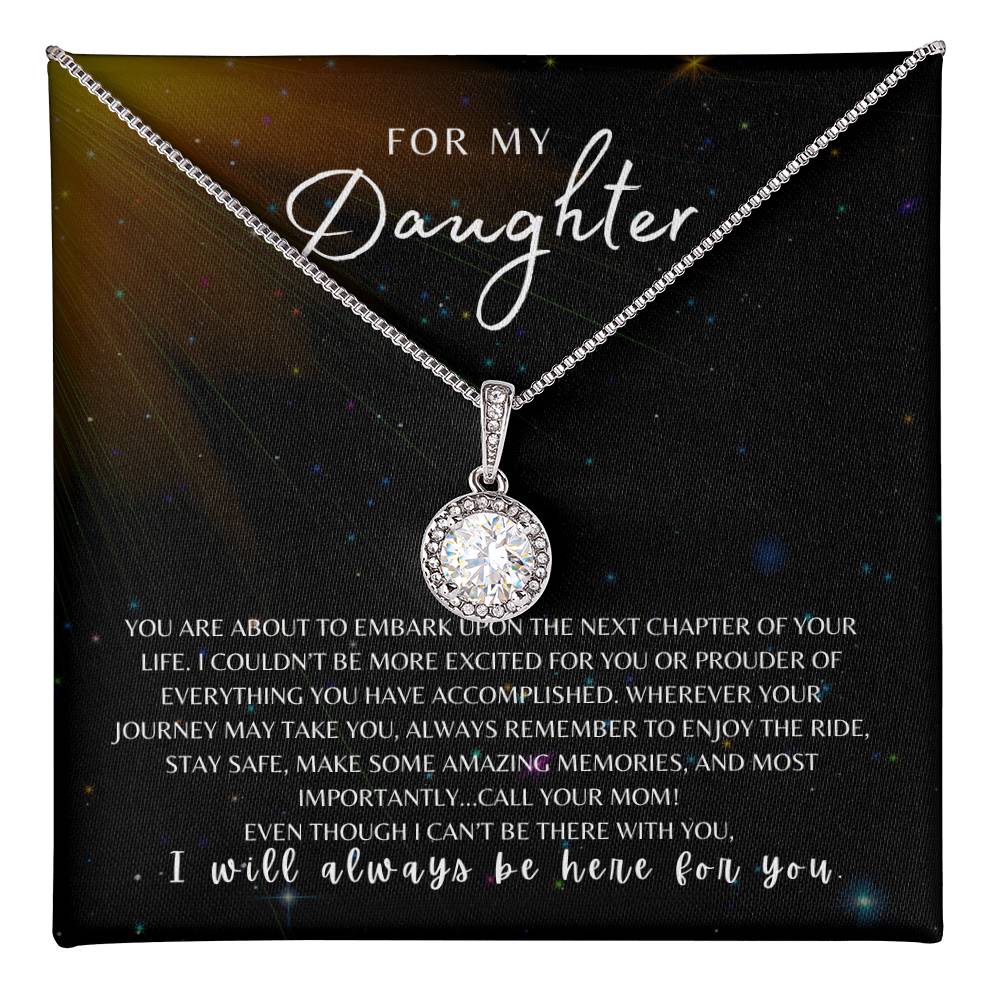 For My Daughter From Mom | Encouragement | Words of Wisdom | Next Journey | New School College | Best Selling Necklace