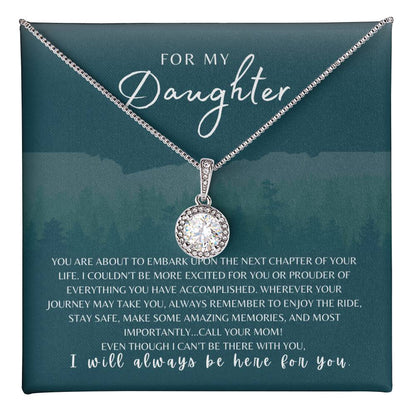 For My Daughter From Mom | Encouragement | Words of Wisdom | Next Journey | New School College | Best Selling Necklace