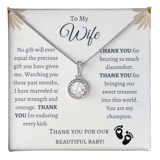 To My Wife | Thank You for Our Beautiful Baby | Eternal Hope Necklace