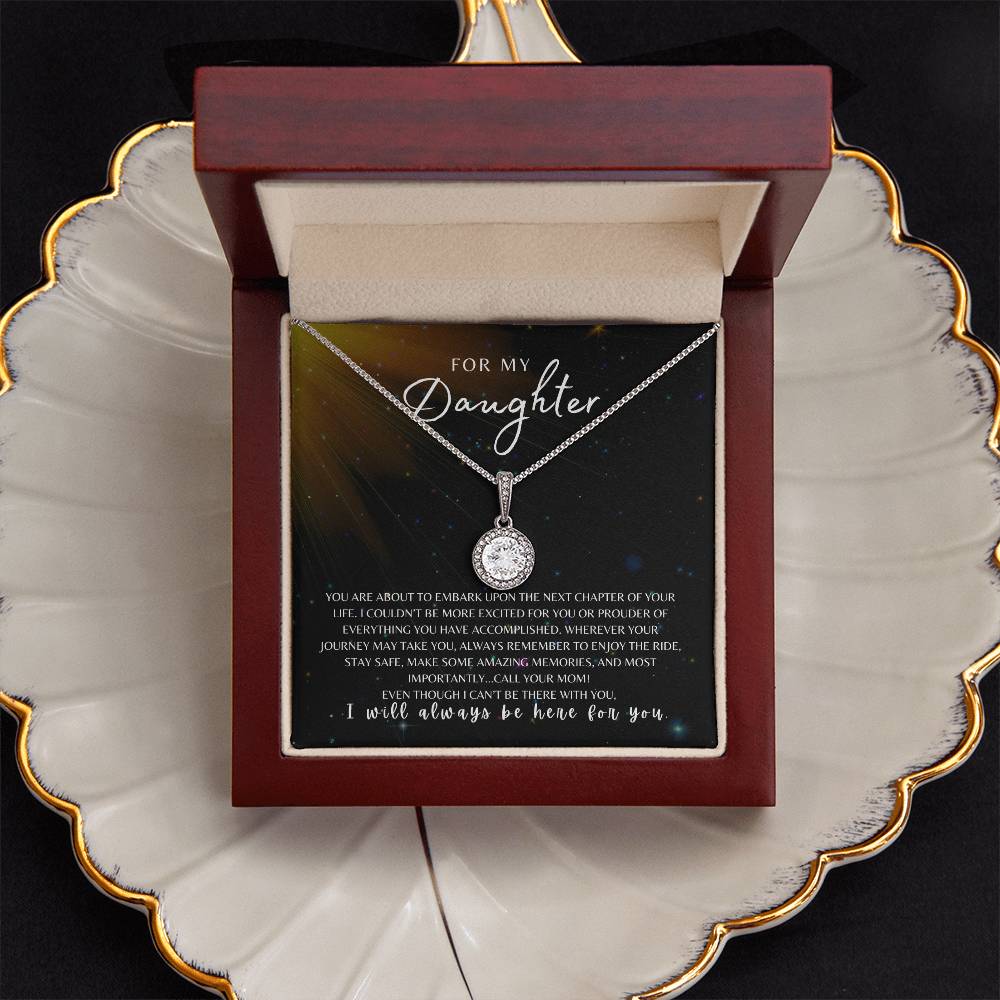 For My Daughter From Mom | Encouragement | Words of Wisdom | Next Journey | New School College | Best Selling Necklace