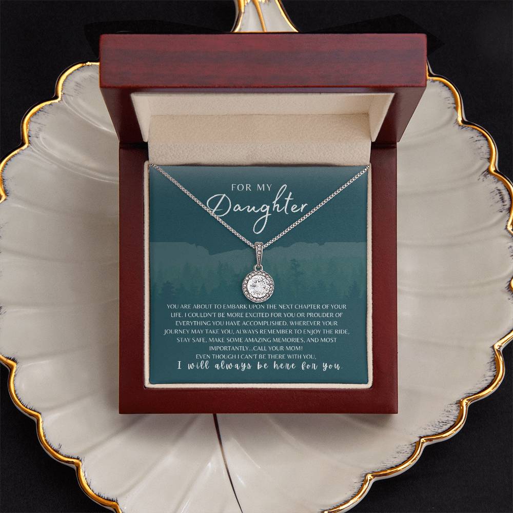 For My Daughter From Mom | Encouragement | Words of Wisdom | Next Journey | New School College | Best Selling Necklace