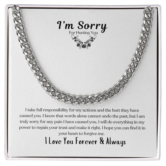 I'm Sorry | Cuban Link Necklace