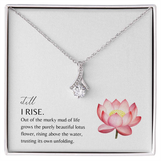 Alluring Beauty Necklace | Still I Rise Encouragement | New Beginnings | Empowering Gift Jewelry Pendant