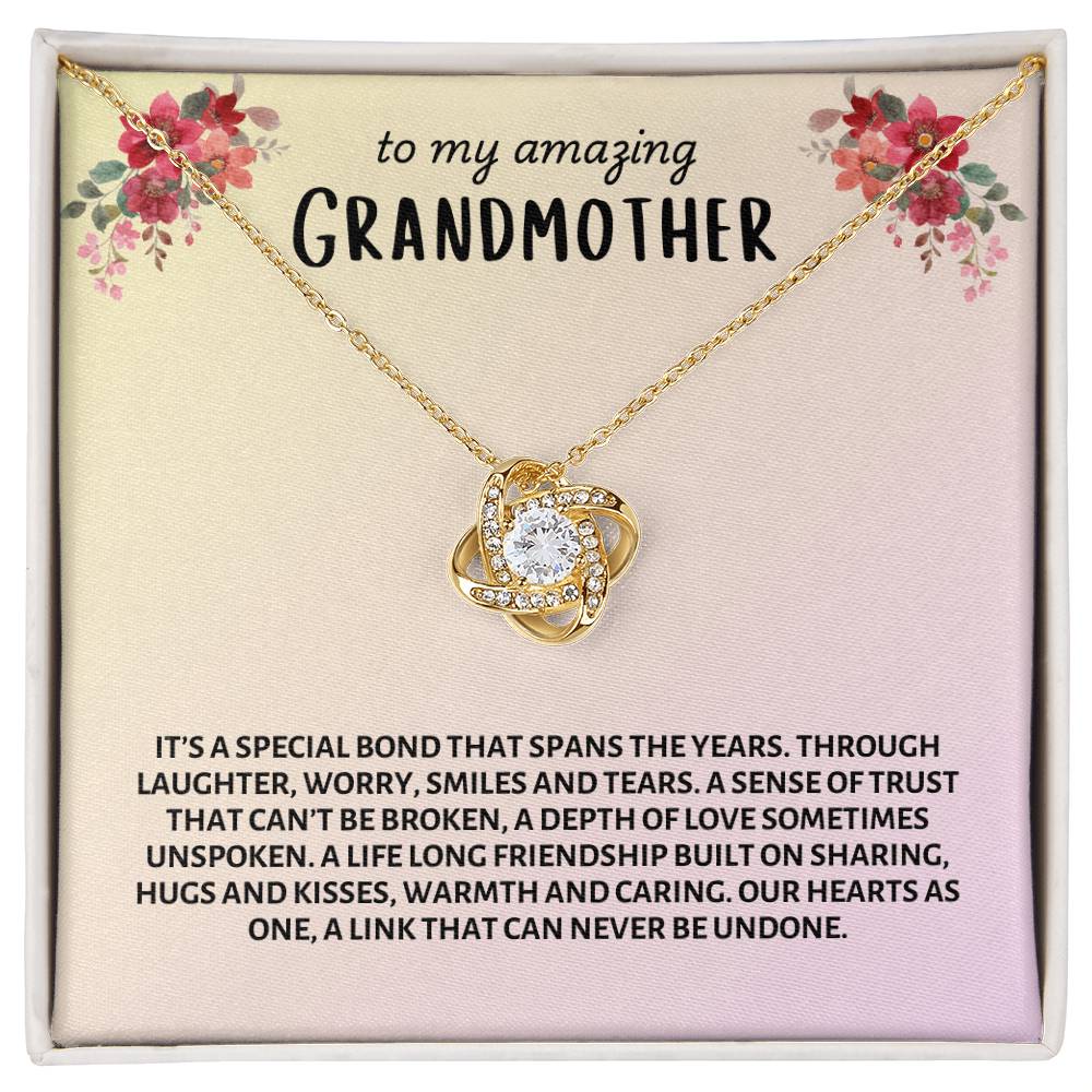 To My Amazing Grandmother | Love Knot Necklace Gift | Mother's Day