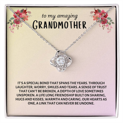 To My Amazing Grandmother | Love Knot Necklace Gift | Mother's Day