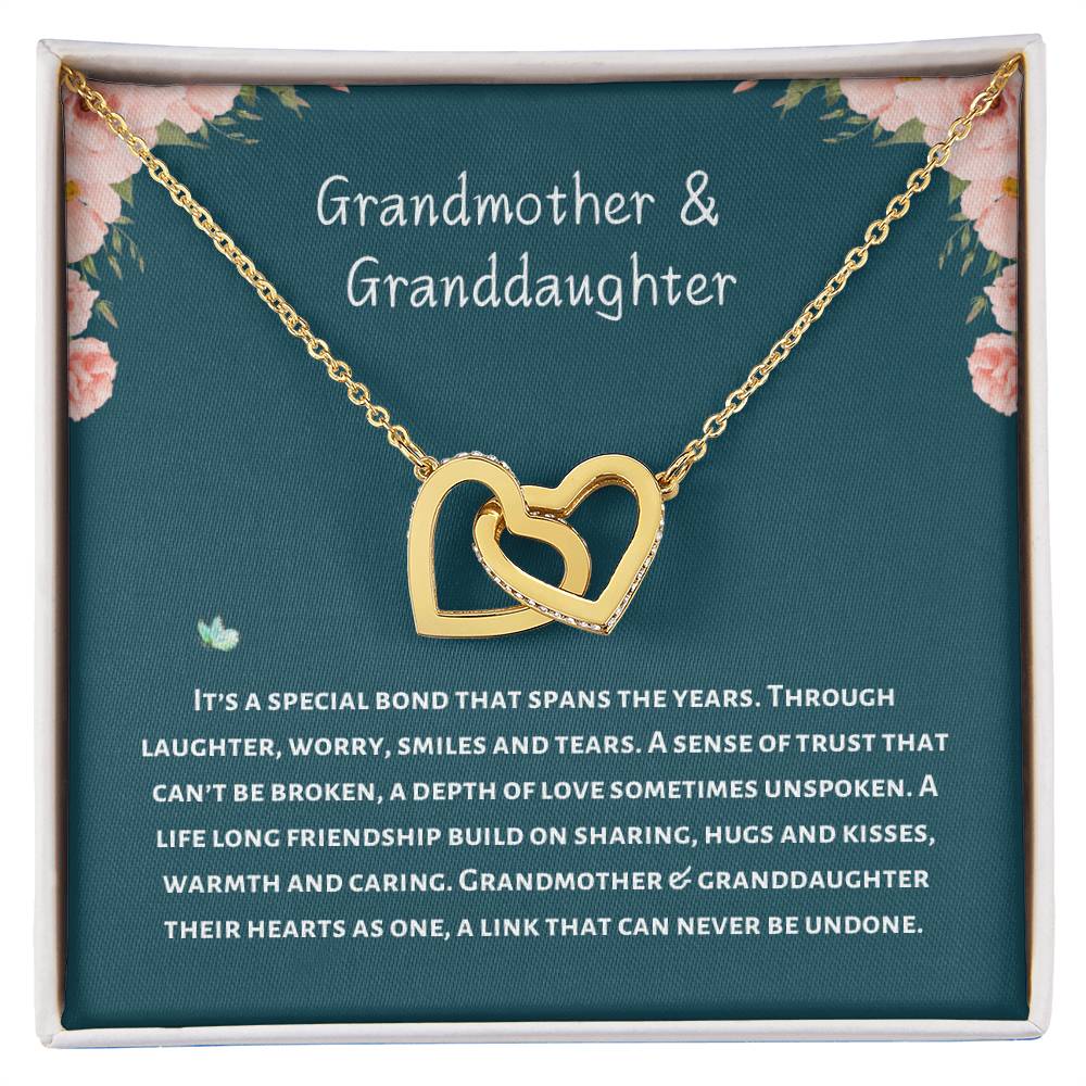 Grandmother and Granddaughter Gift Necklace | Christmas Birthday Daughter Gift